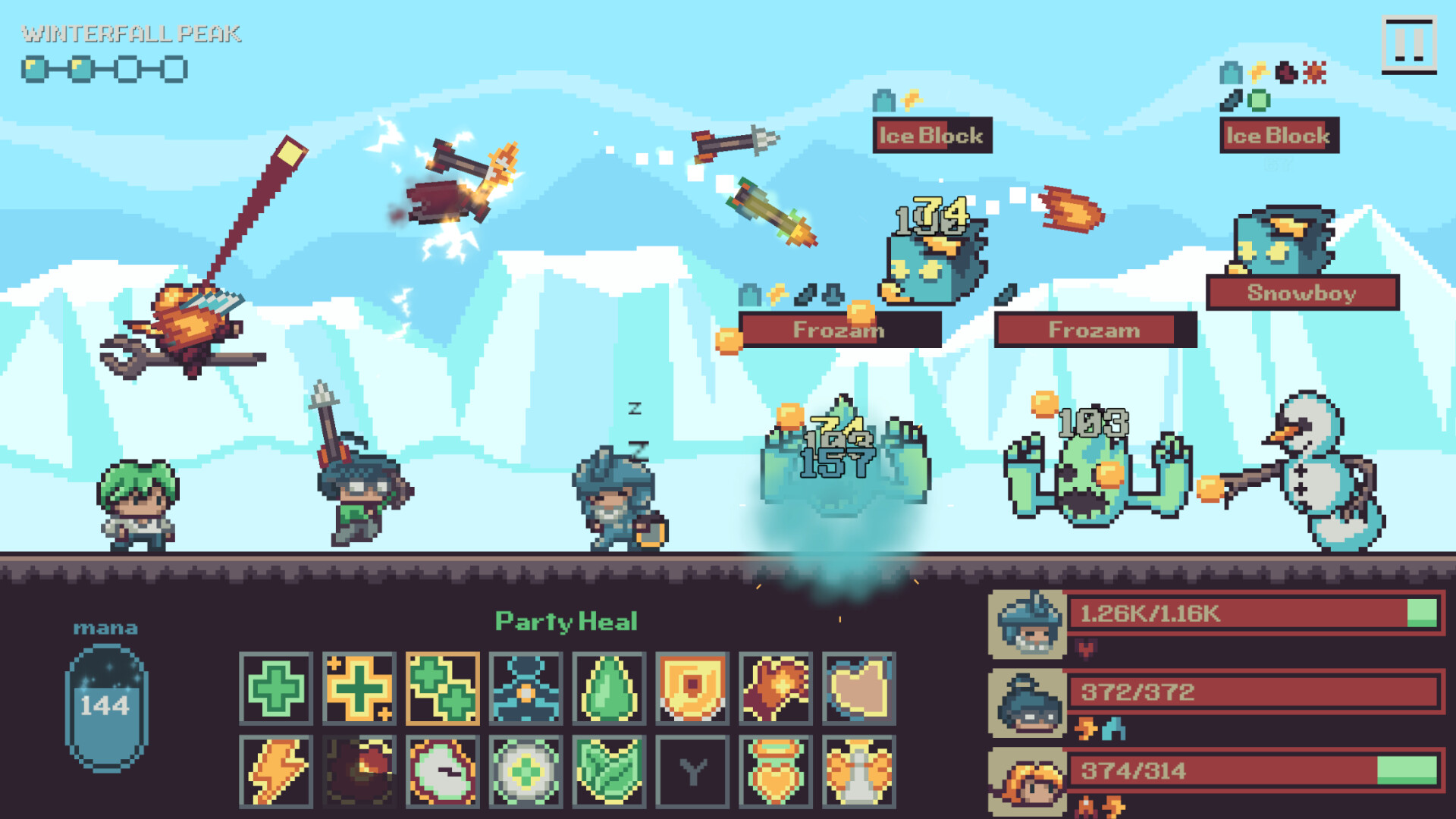 Gameplay de Master Healer Kale with useless party